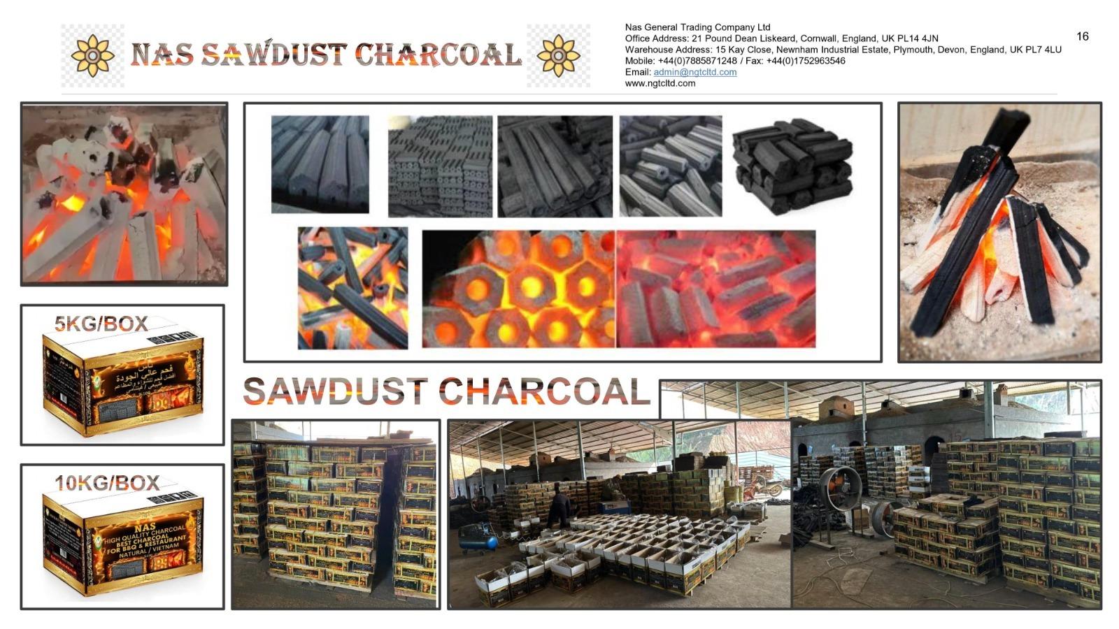 sawdust charcoal